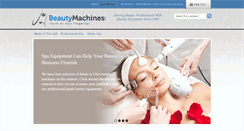 Desktop Screenshot of beautymachines.com