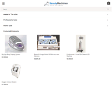 Tablet Screenshot of beautymachines.com